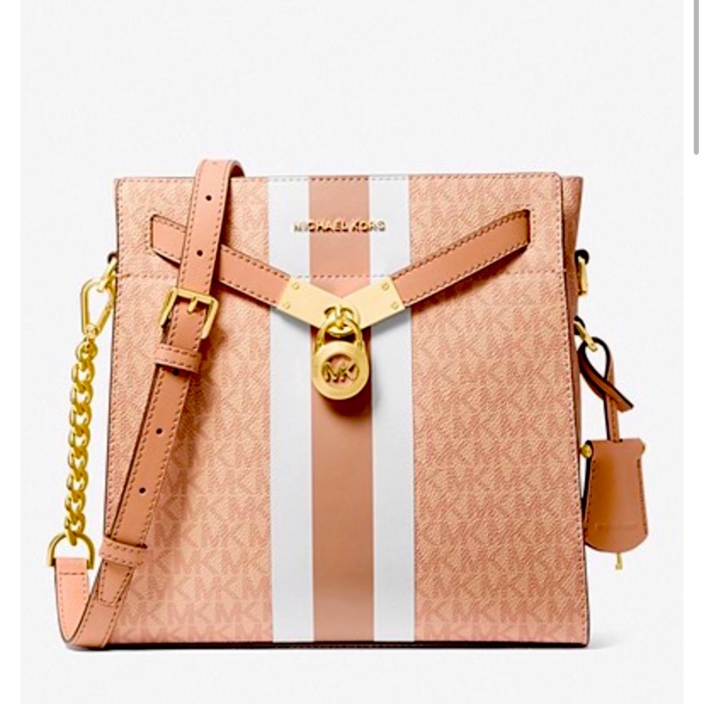 MK large logo Messenger Bag